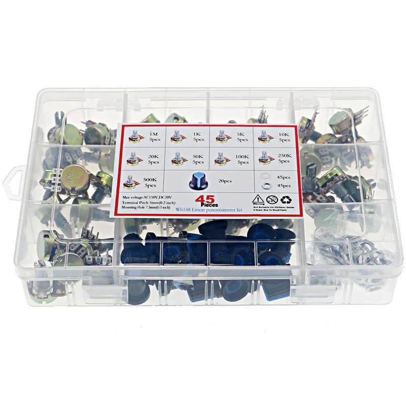 45PCS Potentiometer Kit,WH148 