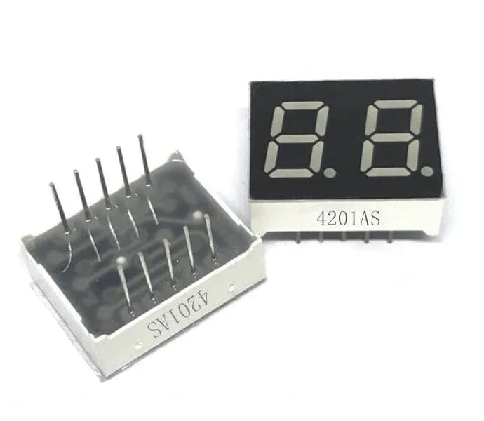 0.8 inch digital 7 Segments 2 digits Red - Common Cathode