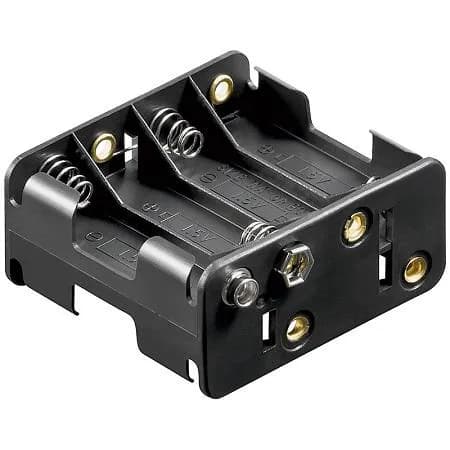 Dual Layers 4x2 8xAA battery Holder with 9V Connector