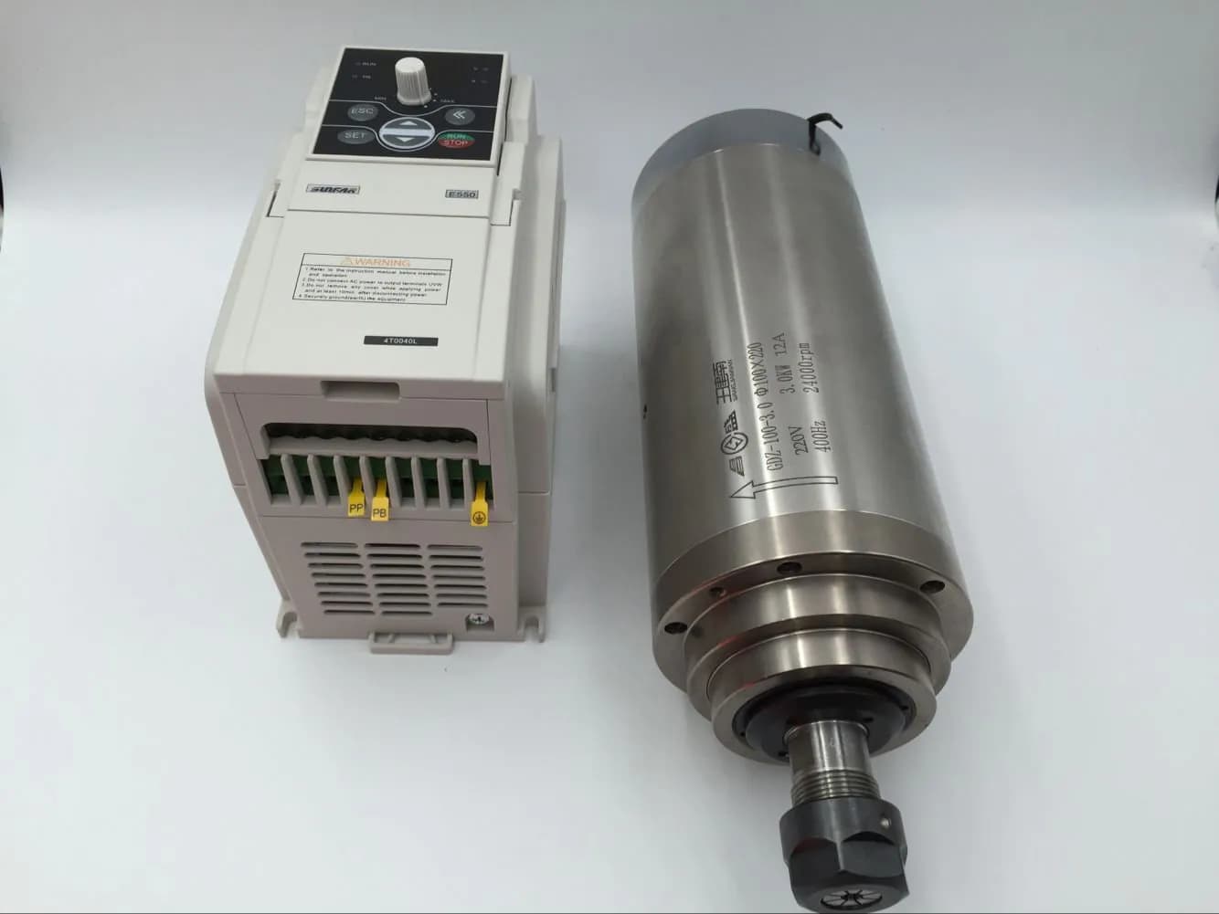 KIT - Spindle Motor  220V / 3KW Water-Cooled, GDZ100-3, ER20