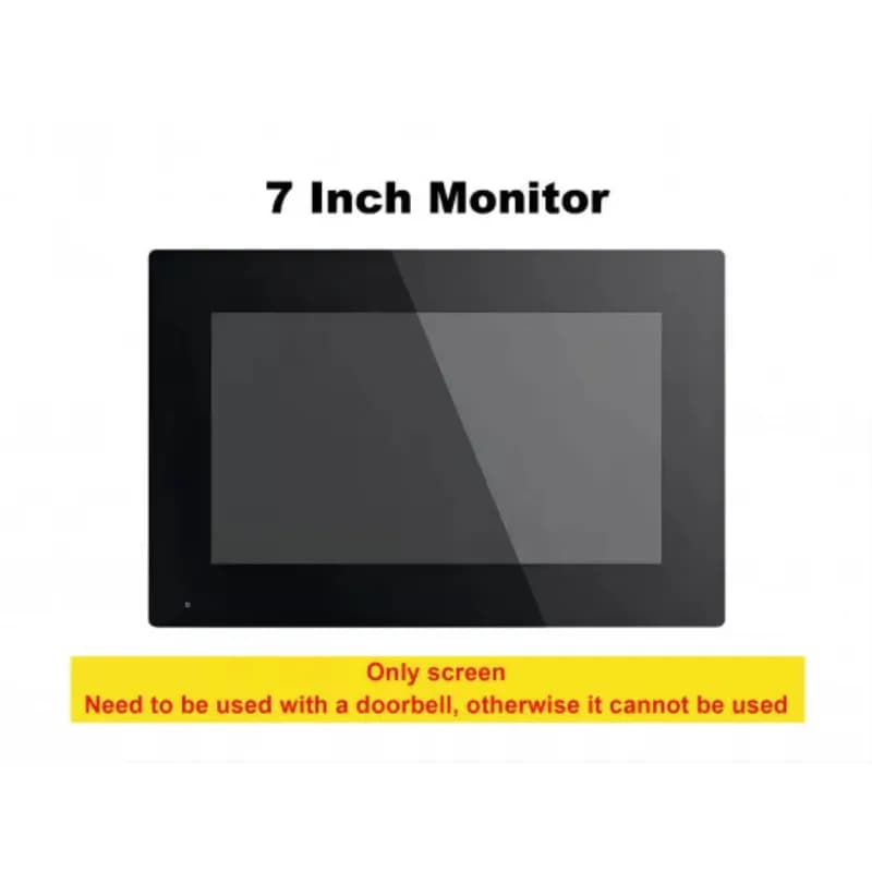 7 Inch White Monitor with Touch Screen For Tuya Smart Hybrid Video Door Phone