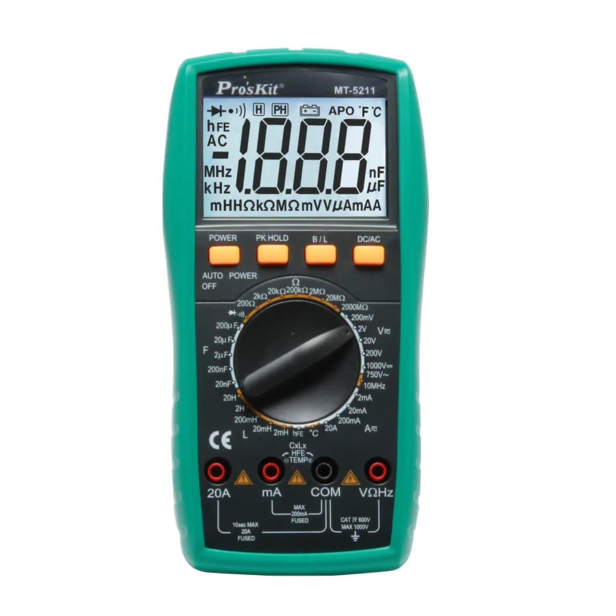 Pro'sKit MT-5211 Digital LCR Multimeter, 3-1/2"