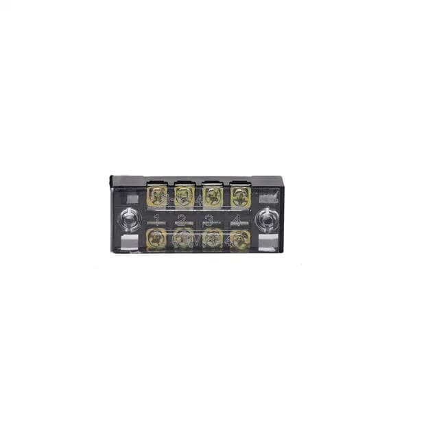 600V 15A TB-1504 Dual Row 4 Screw Terminal Block 