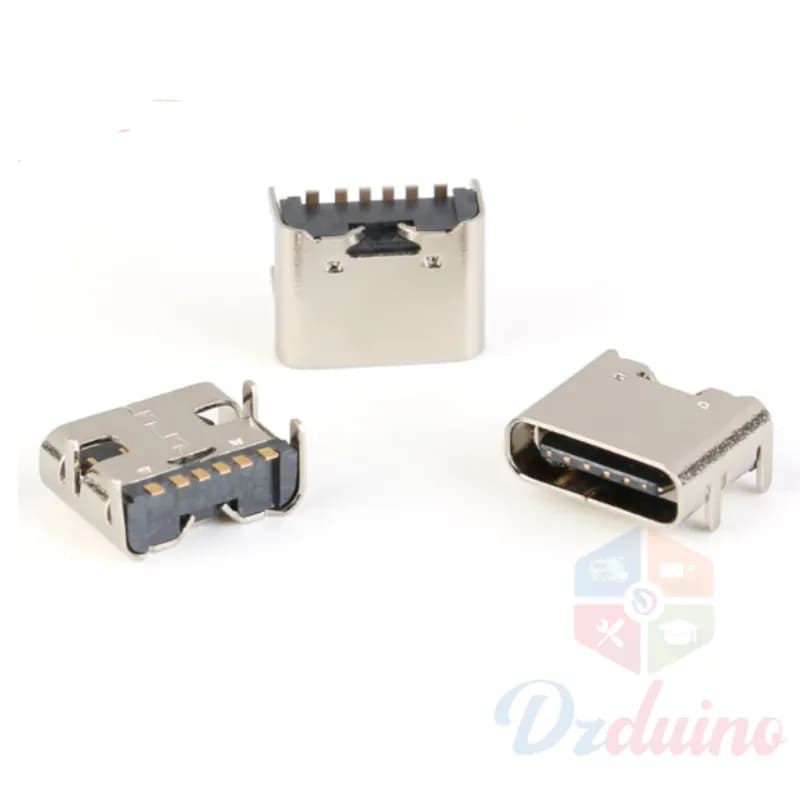  USB Type C 6P SMT Socket Connector