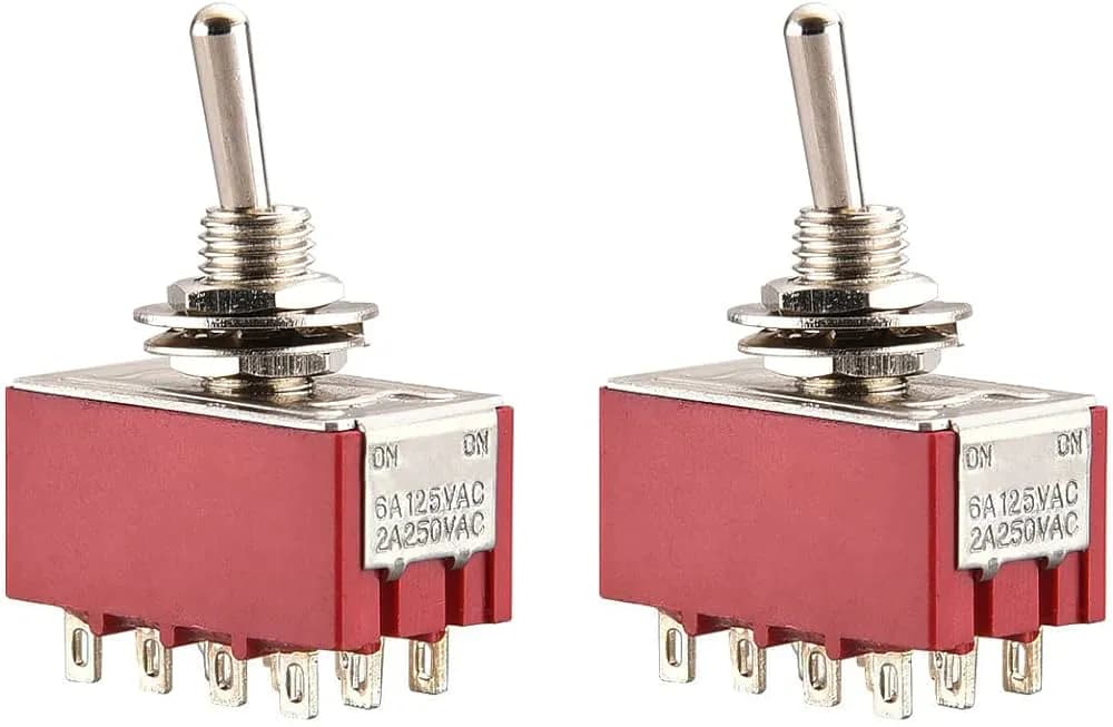 MTS-402 Toggle Switch 12 Pin 2 Position
