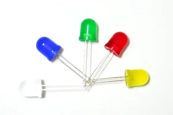 10mm LED  F10 Red, Green, Yellow, Blue, White