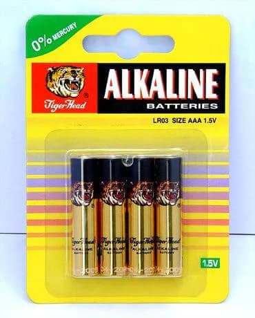 Tiger Head 4XAAA Alkaline Battery LR03 1.5V
