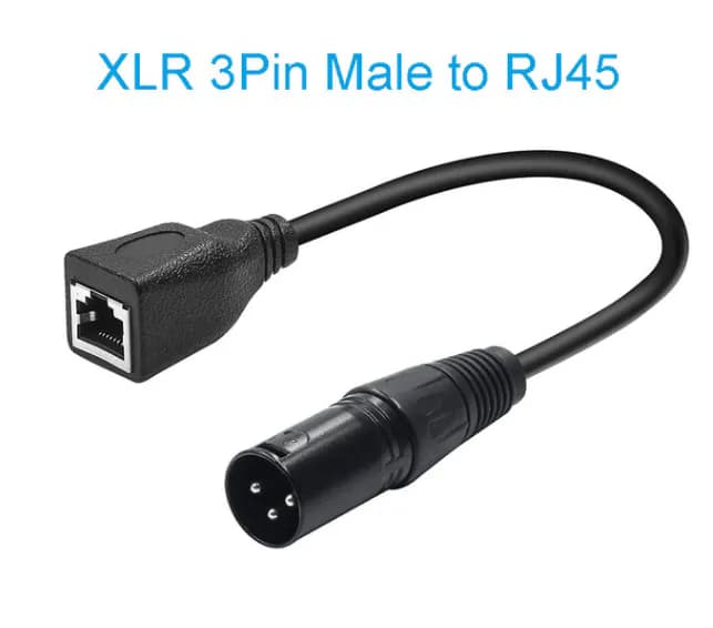 3pin XLR Male to RJ45 Female