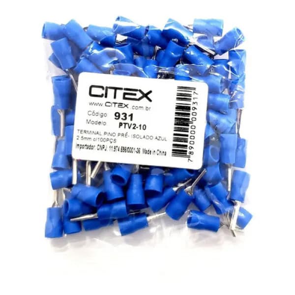 PTV2-10 TERMINAL WIRE  2.5mm² 100 Pcs