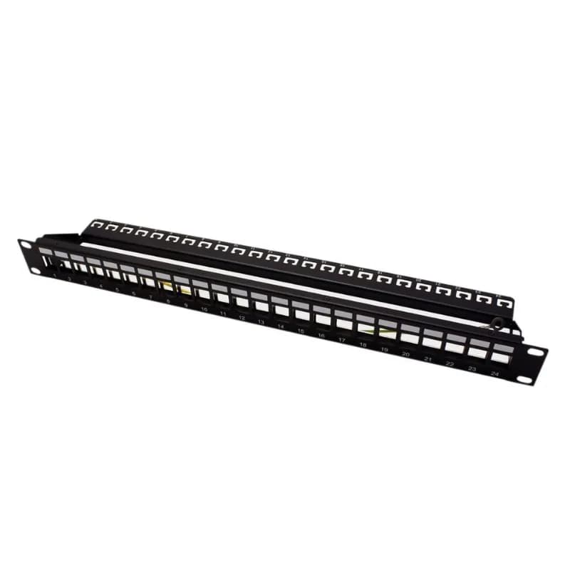 ROLINE 26.11.0360 Empty Patch Panel Compatible Keystone Core 24 Ports