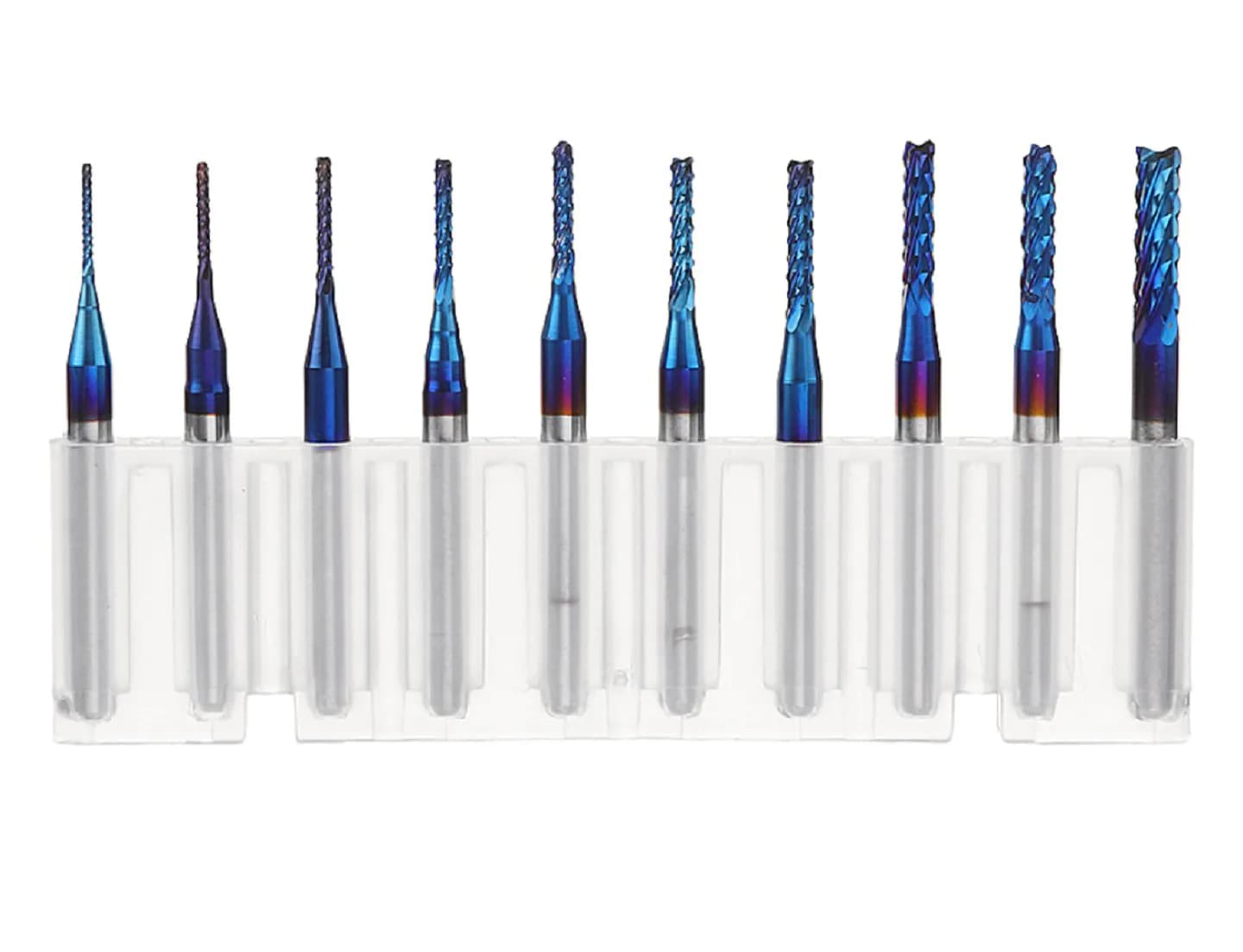 10pcs 0.8-3.175mm Carbide Engraving Milling Cutter