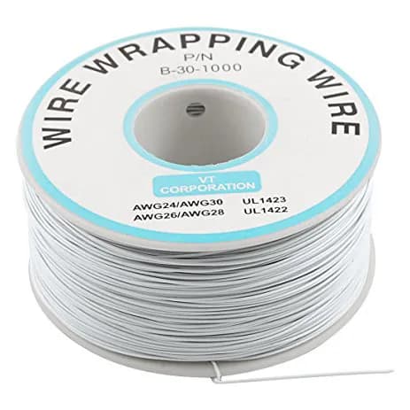 White 250m 30AWG Silicone Wire