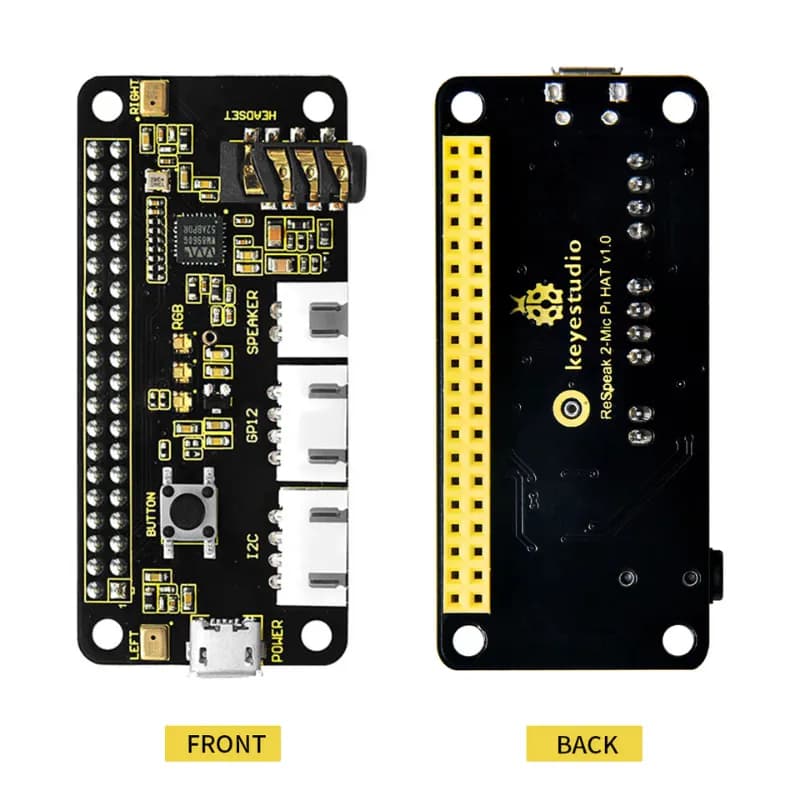 Keyestudio ReSpeaker 2-Mic HAT V1.0 