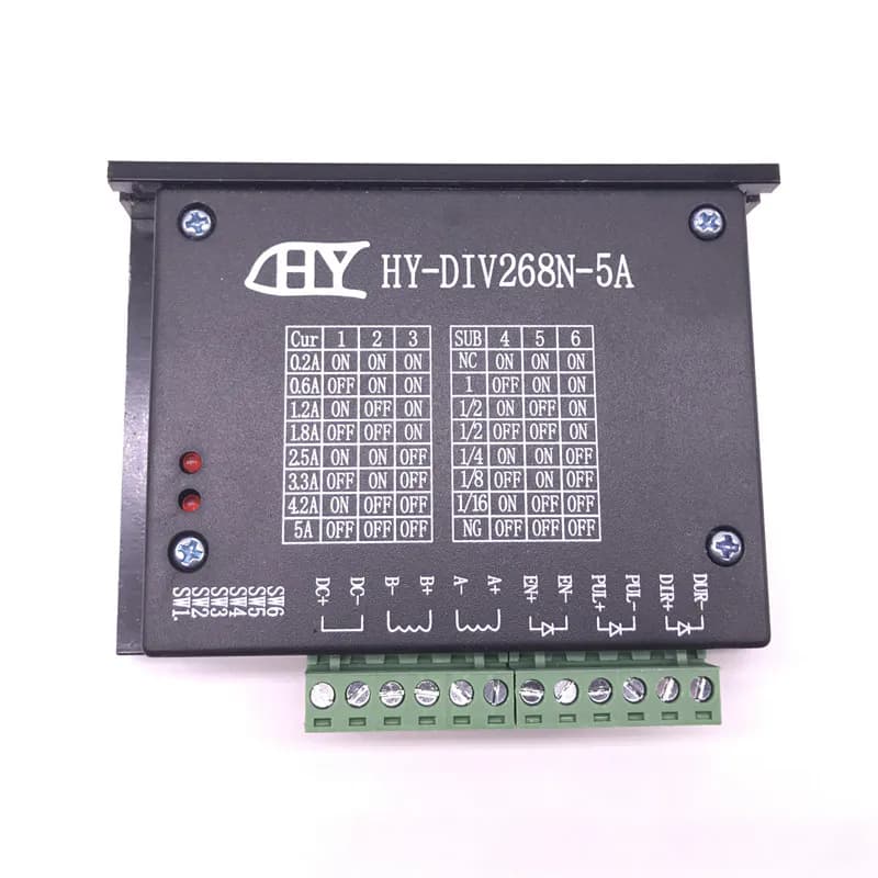 TB6600 HY-DIV268N-5A 0.2 - 5A Two Phase Hybrid Stepper Motor Driver Controller