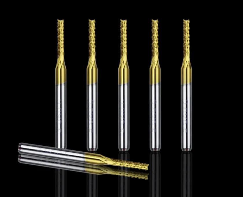 1.5mm Corn End Tin Coated Pcb Milling Bit 