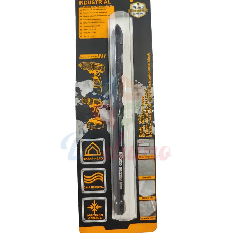 drill bit 10 ceram/glass black