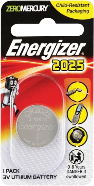 Energizer CR 2025 3V Lithium Battery