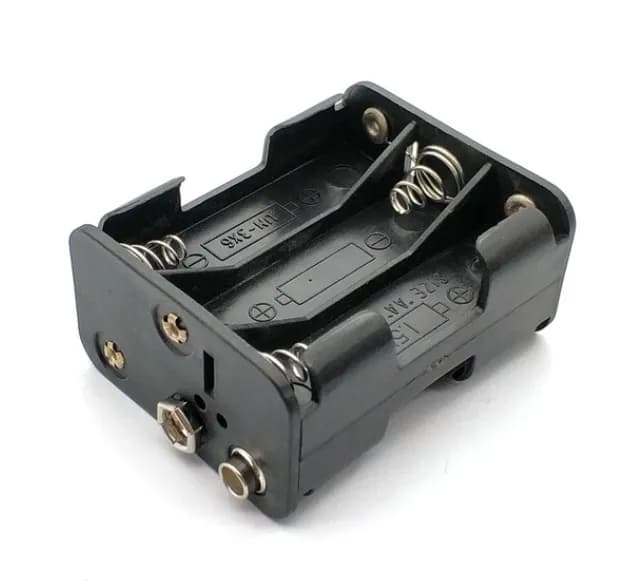 Dual Layers 3x2 6xAA battery Holder with 9V Connector
