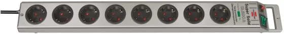 Super-Solid 13.500 A Extension 8 Socket With Surge Protection