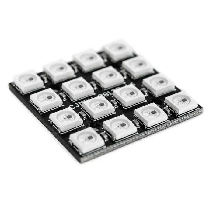 5V 5050 RGB LED Board WS2812B-4*4 16-Bit