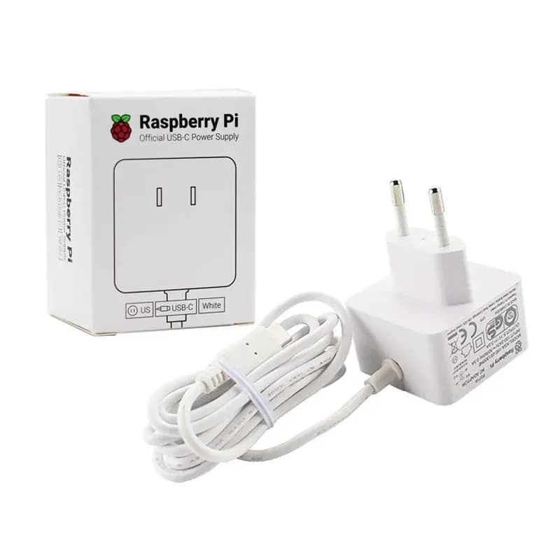 Official Raspberry Pi 4 Power Supply (USB-C) - White