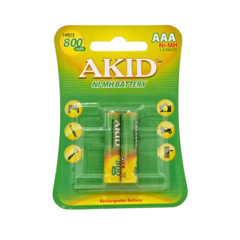 AKID Ni-MH Rechargeable AAA Batteries 1.2V 800mAh