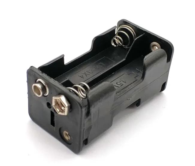 Dual Layers 2x2 4xAA battery Holder with 9V Connector