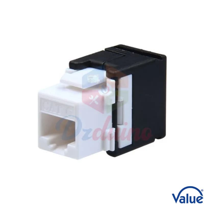 Cat.6 UTP 180 Degree Toolless Keystone Jack With Shutter VALUE
