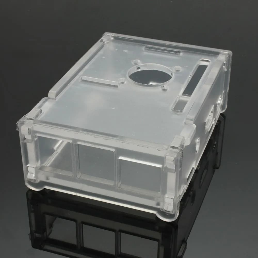 Transparent Acrylic Case For Raspberry  +Fan