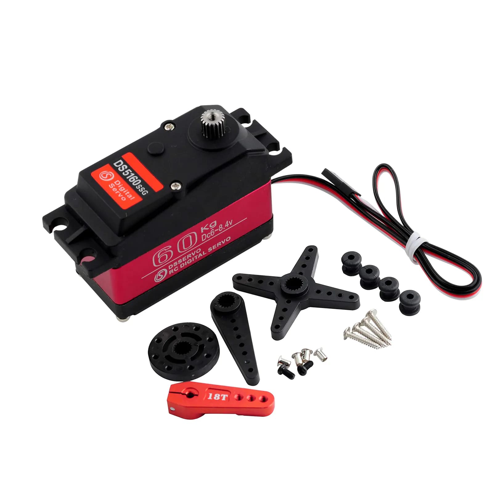 DS5160 60kg 270° RC Digital Servo High Torque Servo  7.4V