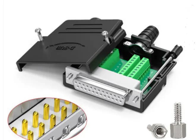 DB25 Male/Female Terminals Connector