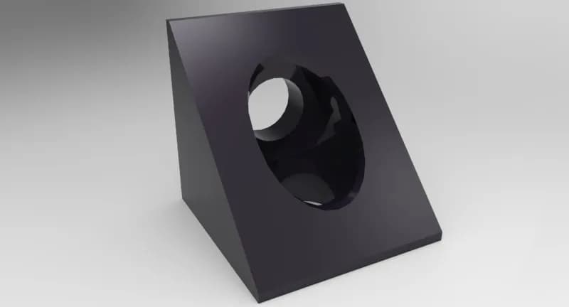 Black Angle Corner Connector for CNC, Imprimante 3D