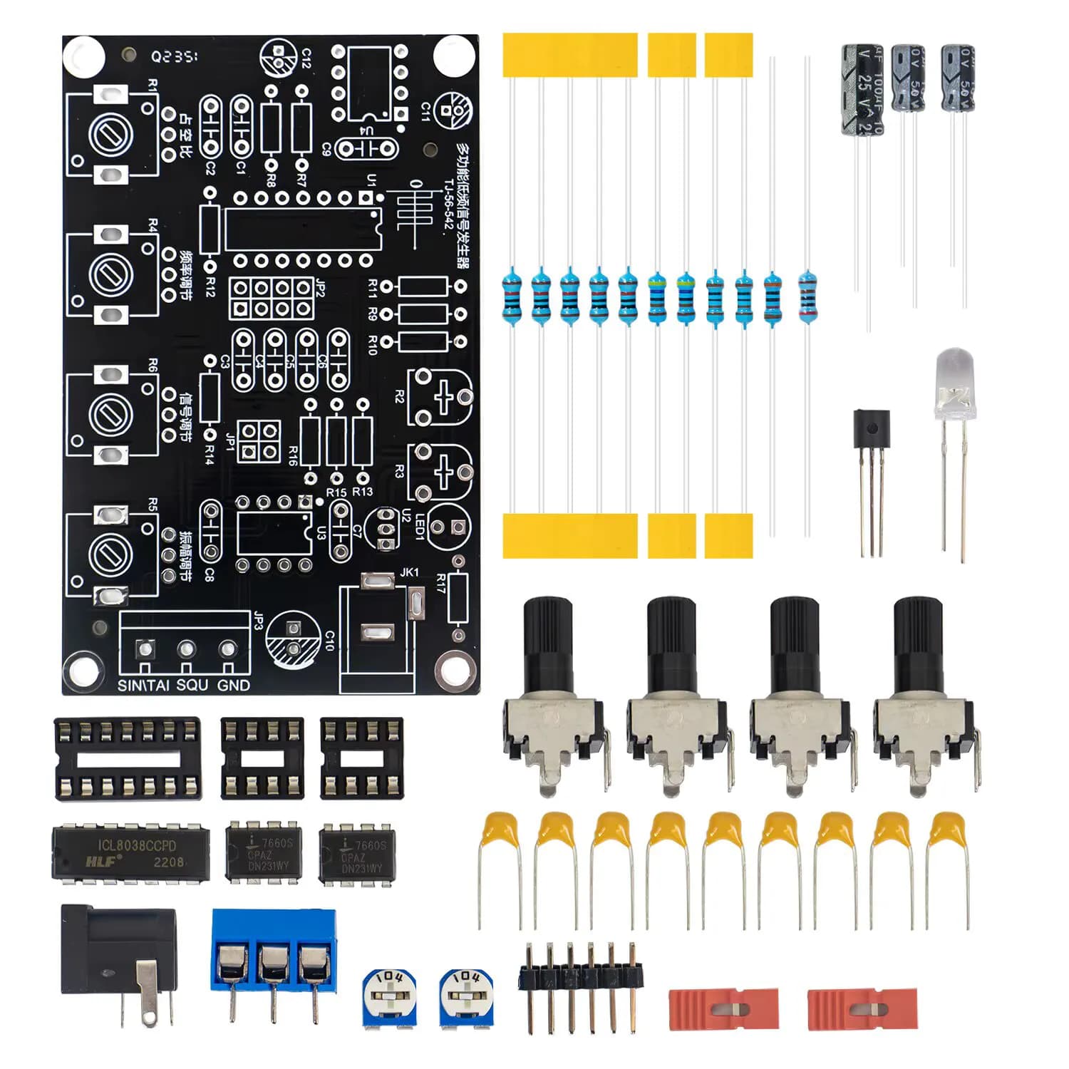 Kit ICL 8038 signal generator DIY soldering