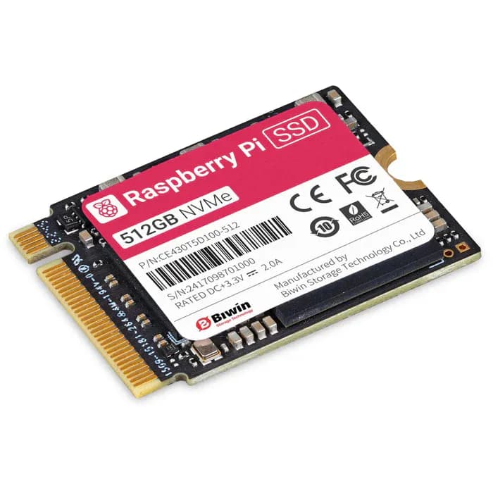 SSD hard drive for Raspberry Pi 5 512GB