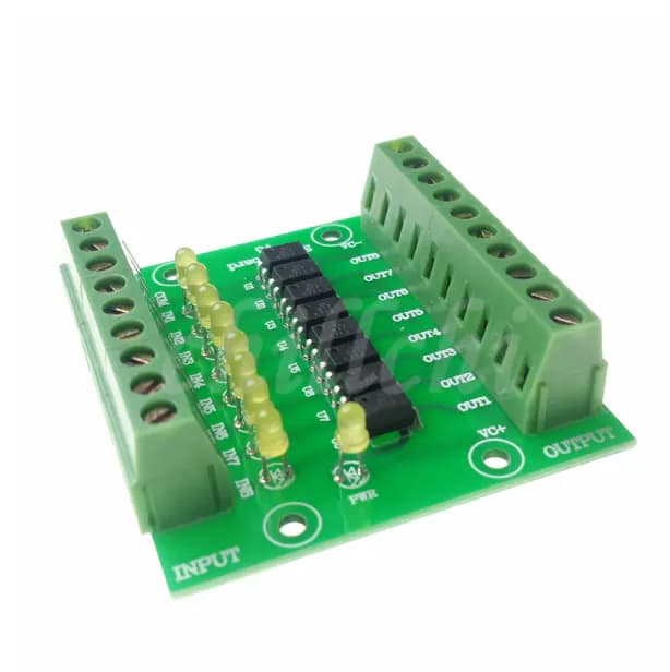 24V Input 5V Output Optocoupler Isolation Control Panel 8 Ch