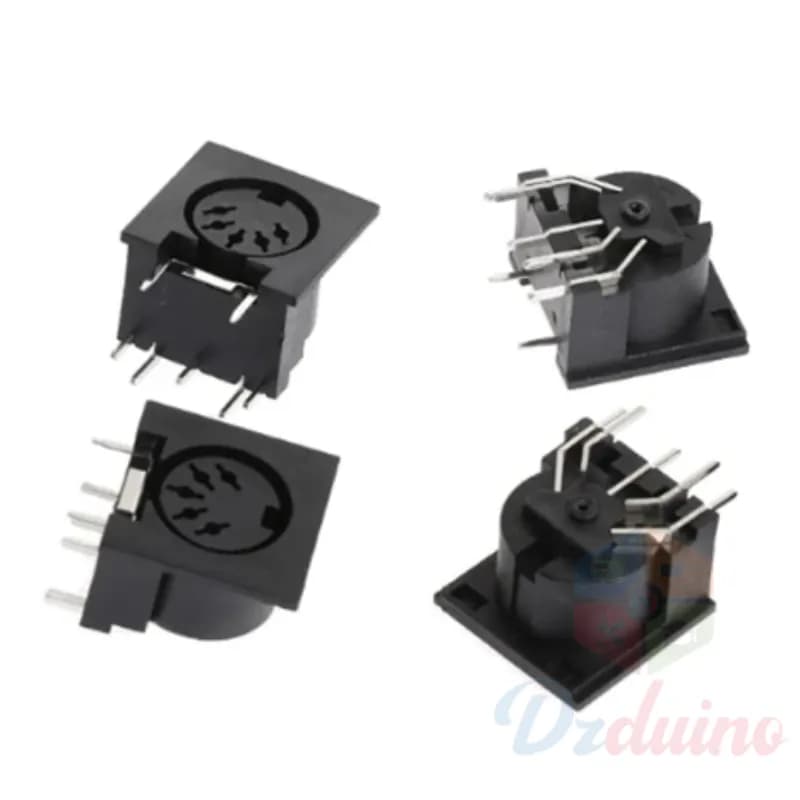 Panel Mount Female Jack DIN Adapter MIDI Cable Connector PCB Panel Mount