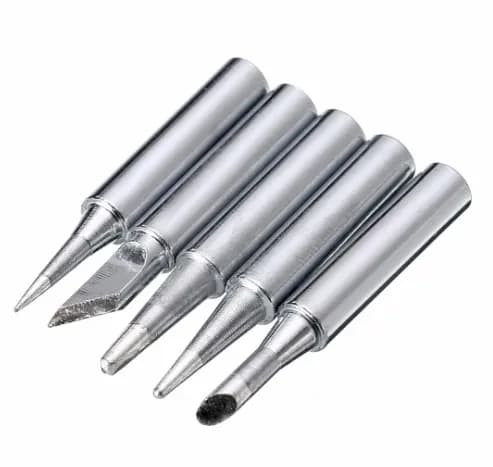 5pcs Metal 900M-T Soldering Iron Tips Set 42mm
