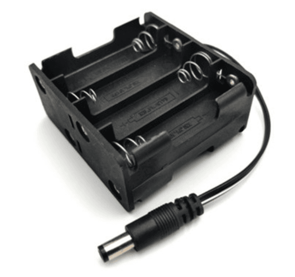 Dual Layers 4x2 8xAA battery Holder with DC Connector — image 1