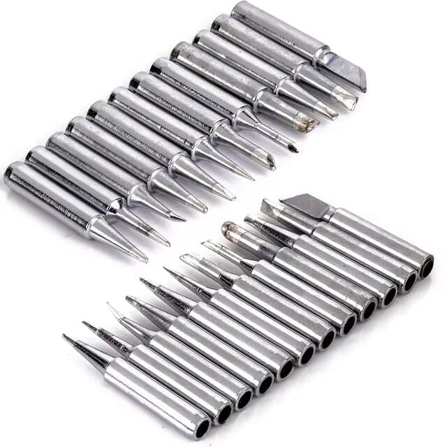 12pcs Metal 900M-T Soldering Iron Tips Set 42mm — image 1