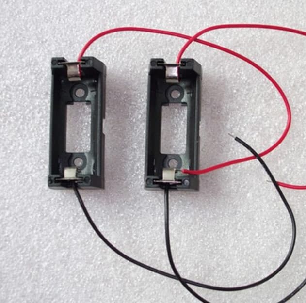 CR123A CR123 16340 Lithium Battery Holder Box with 15cm wire — image 1