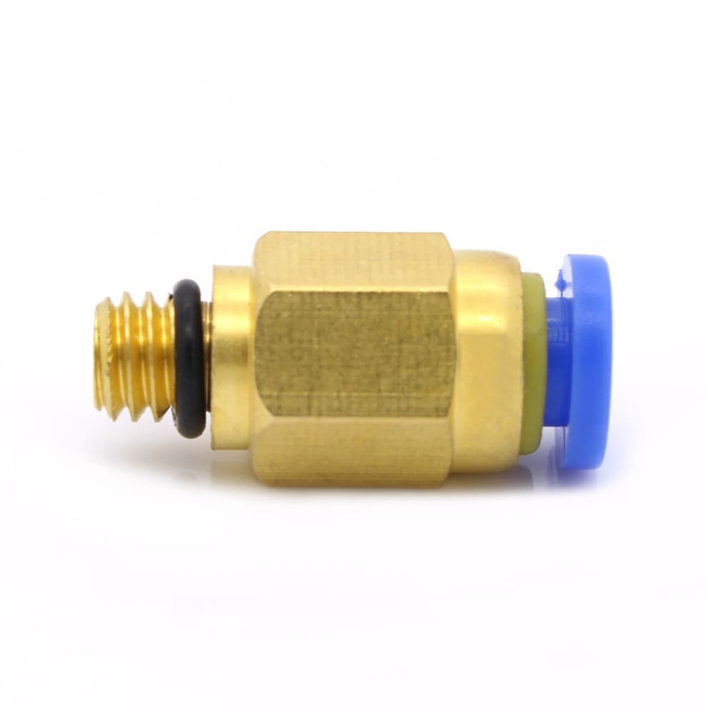 PC4-M6 Pneumatic Straight Fitting Nozzle For 4mm 3D Printer Line Tube — image 1