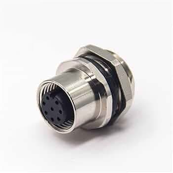 M12 sensor connector waterproof 8Pin Male+Female — image 1