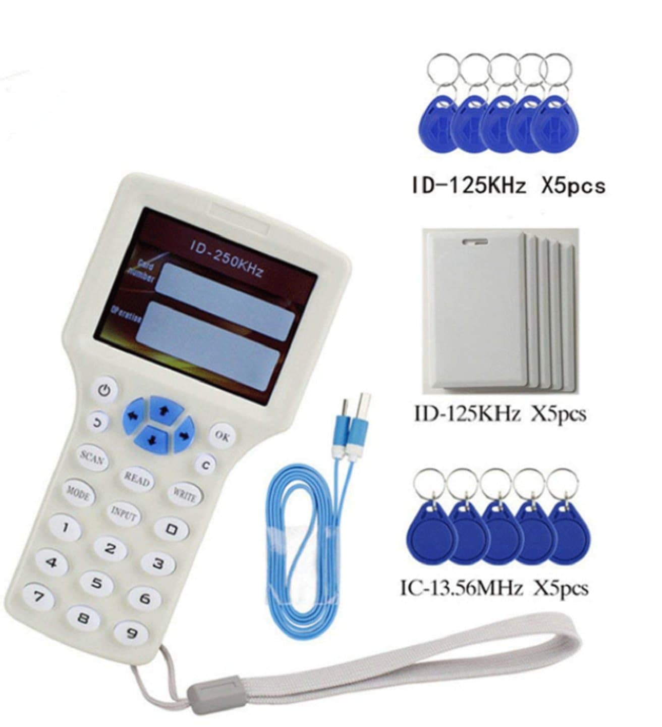 RFID Reader Writer Copier Duplicator IC/ID  for 125Khz 13.56Mhz  — image 1