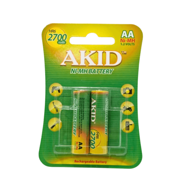 AKID Ni-MH Rechargeable AA Batteries 1.2V 2700mAh — image 1
