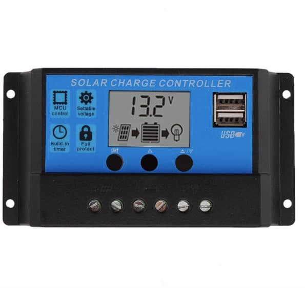 PWM 60A Dual USB Solar Charge Controller 12V 24V — image 1
