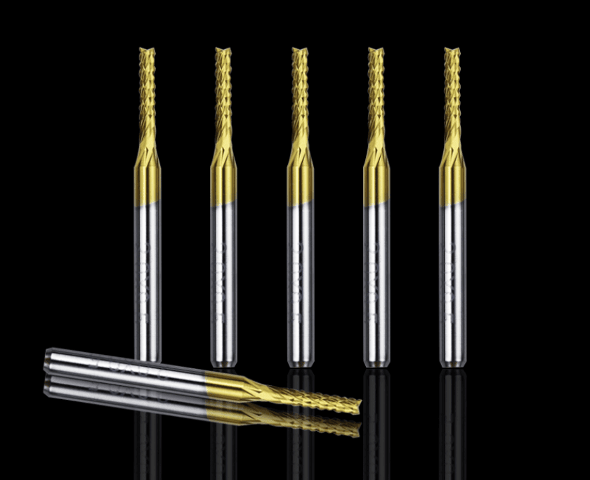 2mm Corn End Tin Coated Pcb Milling Bit  — image 1