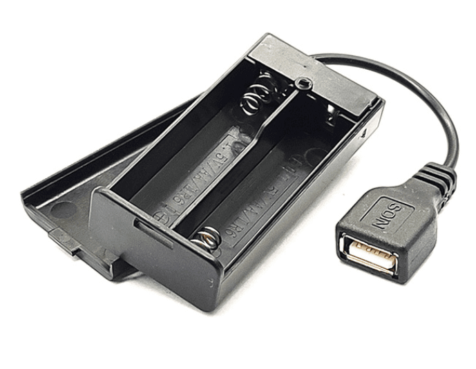 2xAA Battery Holder With USB Power Port — image 1