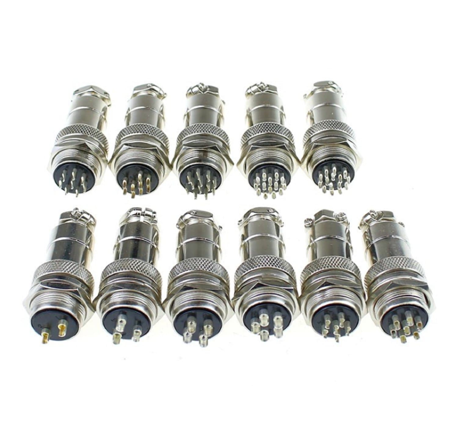 GX20 20mm Male &amp; Female Circular Connector 6Pin — image 1