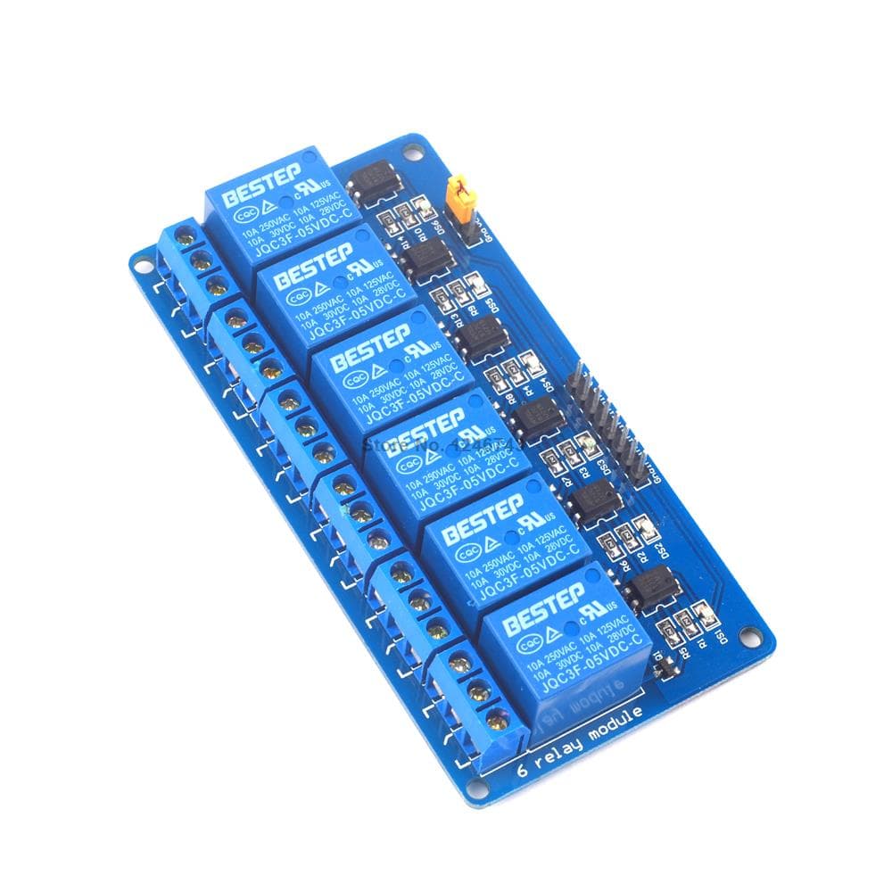 6 Channel Relay Module with light coupling 5V — image 1