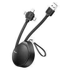 Baseus Waterdrop 3-in-1 Charging Cable Micro USB / 8 Pin / Type-C 1.5M - Black — image 1